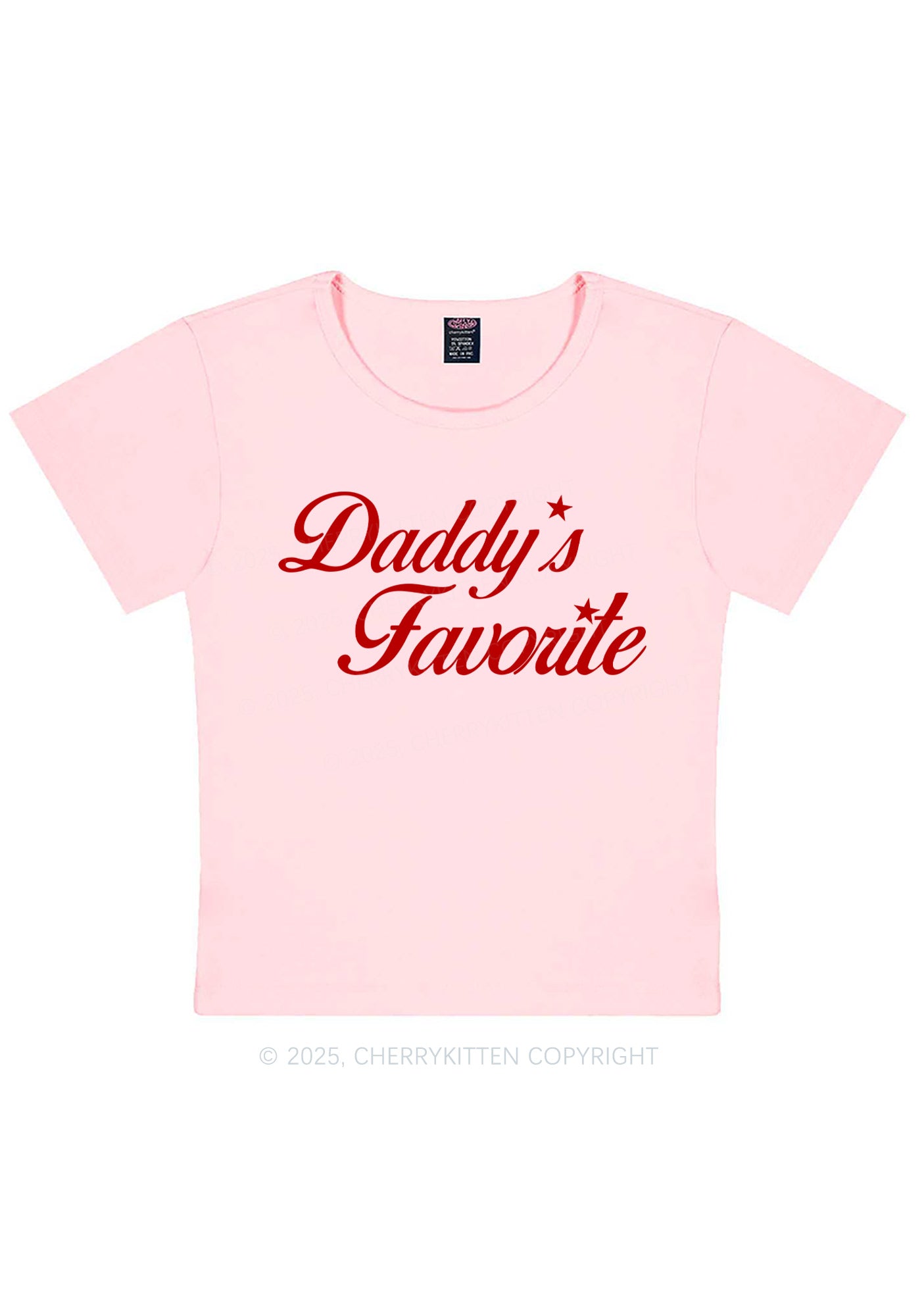 Daddys Favorite Y2K Baby Tee Cherrykitten