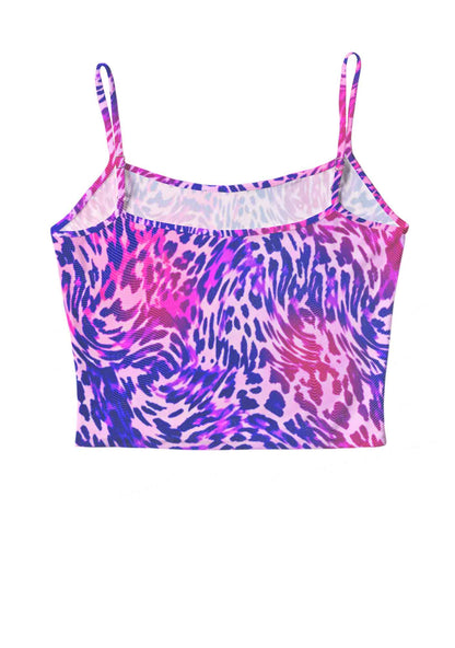 Bisexual Leopard Pride Y2K Mesh Cami Tank Cherrykitten
