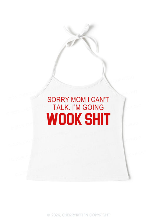 Im Doing Wook Shxt Y2K Halter Neck Cami Cherrykitten