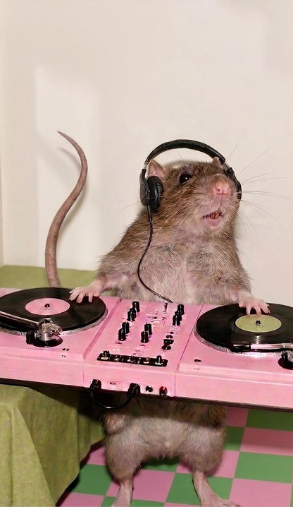 Dj Rat Pink Turntable Y2K Phone Case Cherrykitten