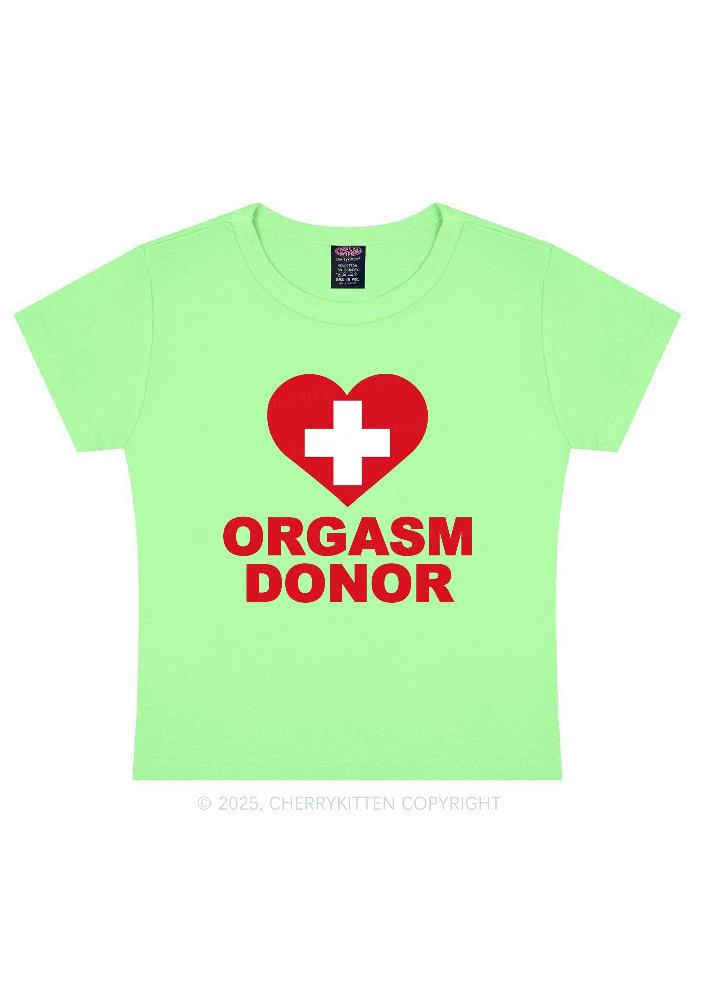 Orgxsm Donor Y2K Baby Tee Cherrykitten