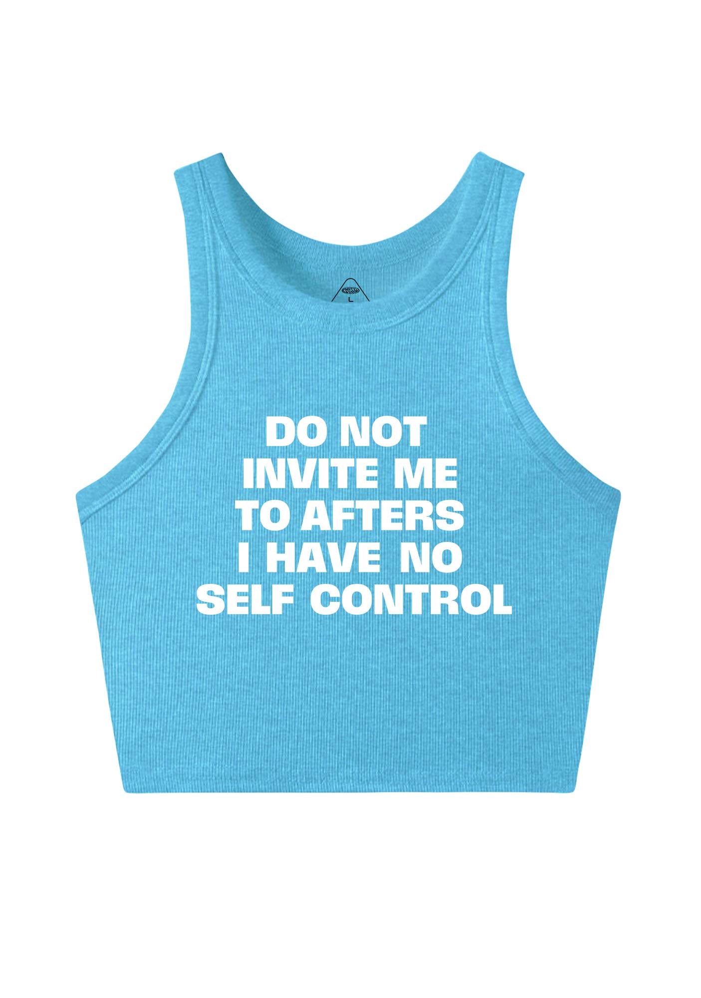 Do Not Invite Me To Afters Y2K Crop Tank Top Cherrykitten