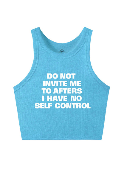 Do Not Invite Me To Afters Y2K Crop Tank Top Cherrykitten