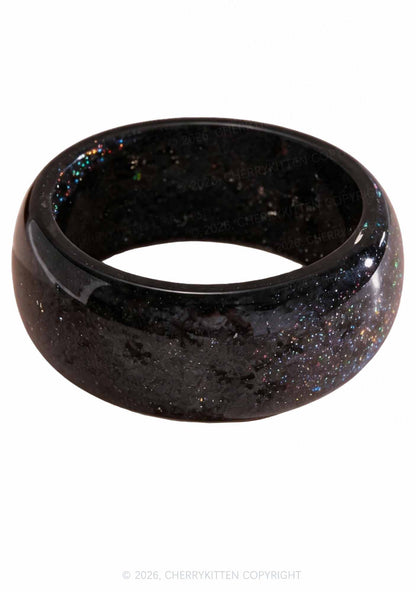 Glitter Snow Sequins Y2K Cuff Bangle Cherrykitten