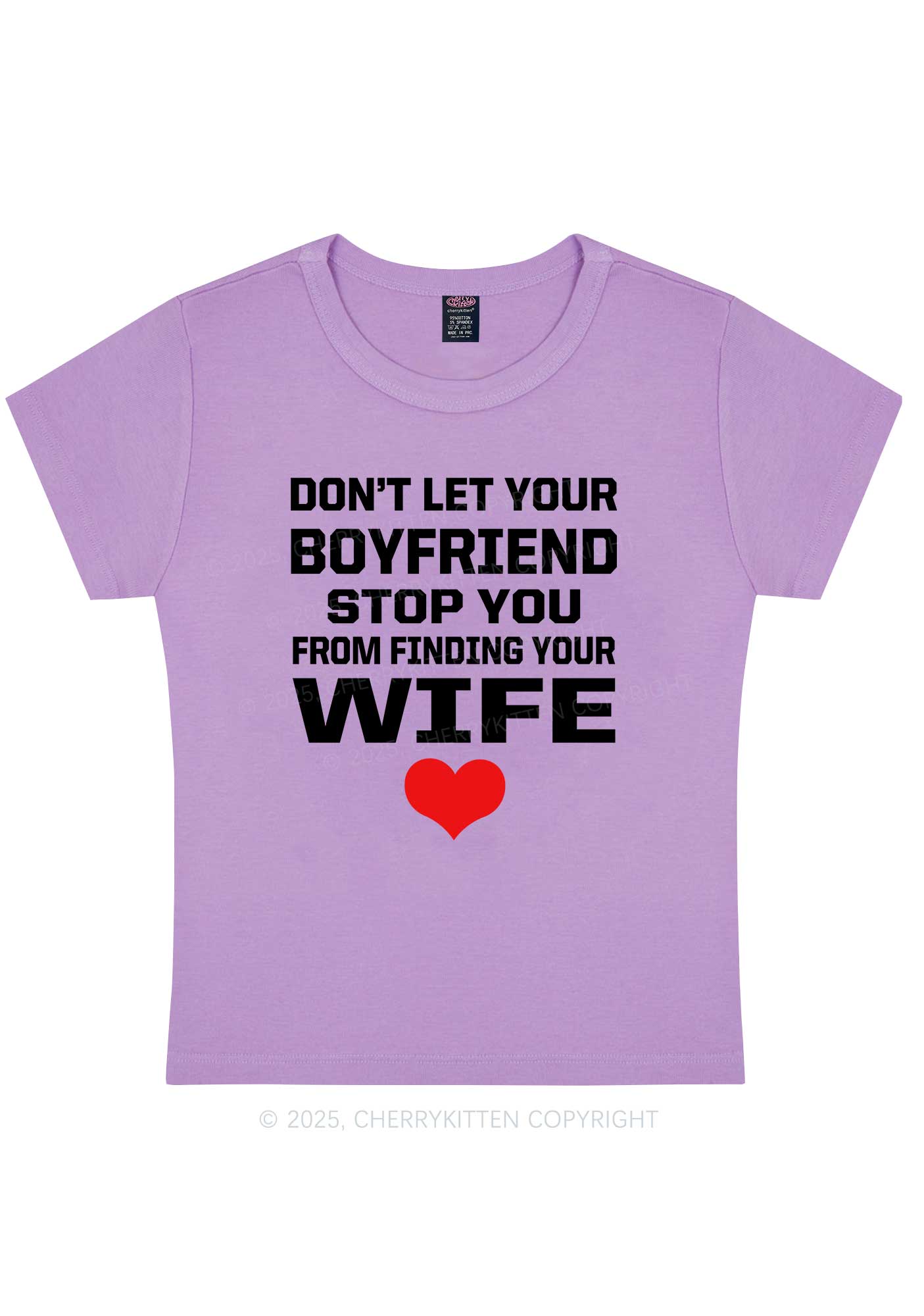 Boyfriend Wife Pride Y2K Baby Tee Cherrykitten