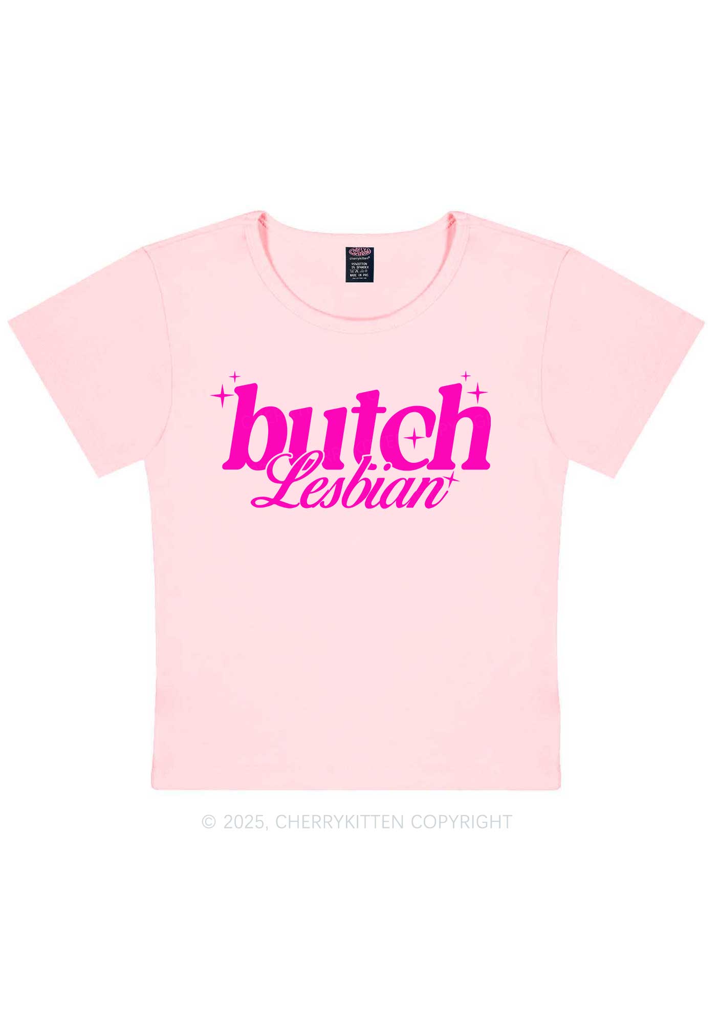 Butch Lesbian Y2K Baby Tee Cherrykitten