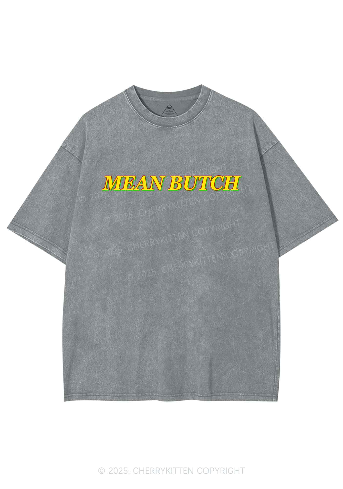 Mean Butch Pride Y2K Shirts Washed Tee Cherrykitten