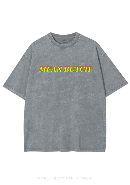 Mean Butch Pride Y2K Shirts Washed Tee Cherrykitten