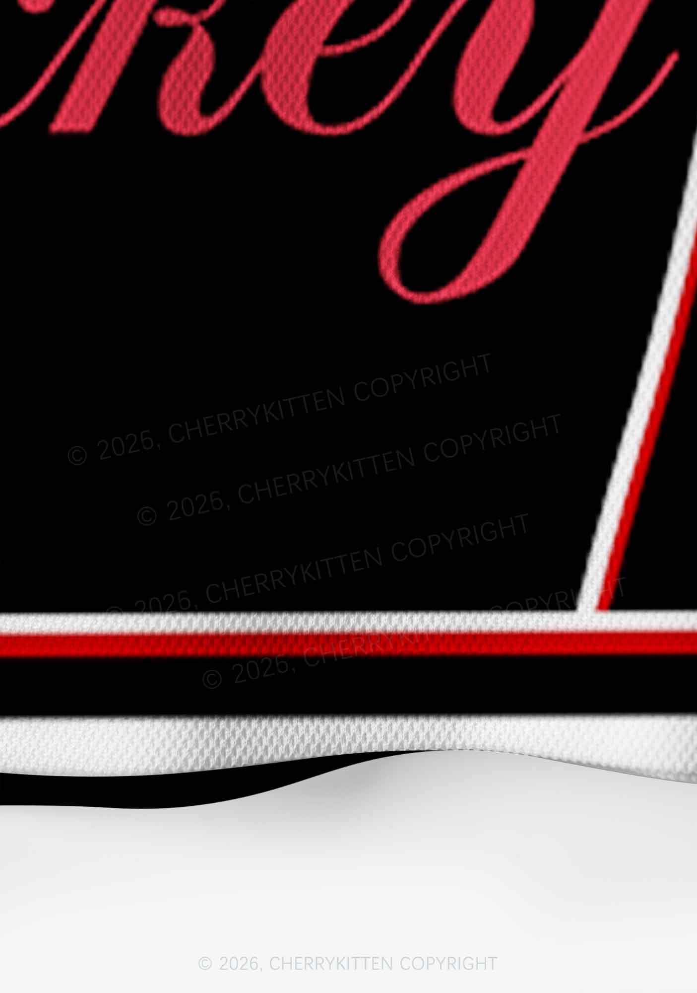 Black I Love Hockey HR Y2K Crop Sport Jersey Shirts Cherrykitten