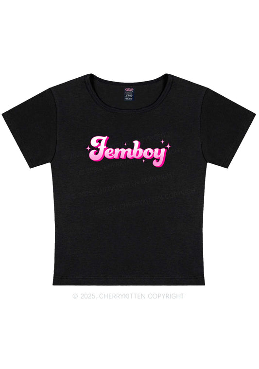 Femboy Pride Y2K Baby Tee Cherrykitten