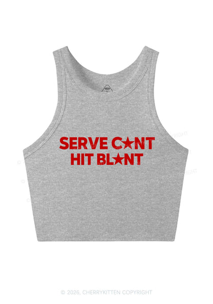 Serve Cxxt Hit Blunt Y2K Crop Tank Top Cherrykitten