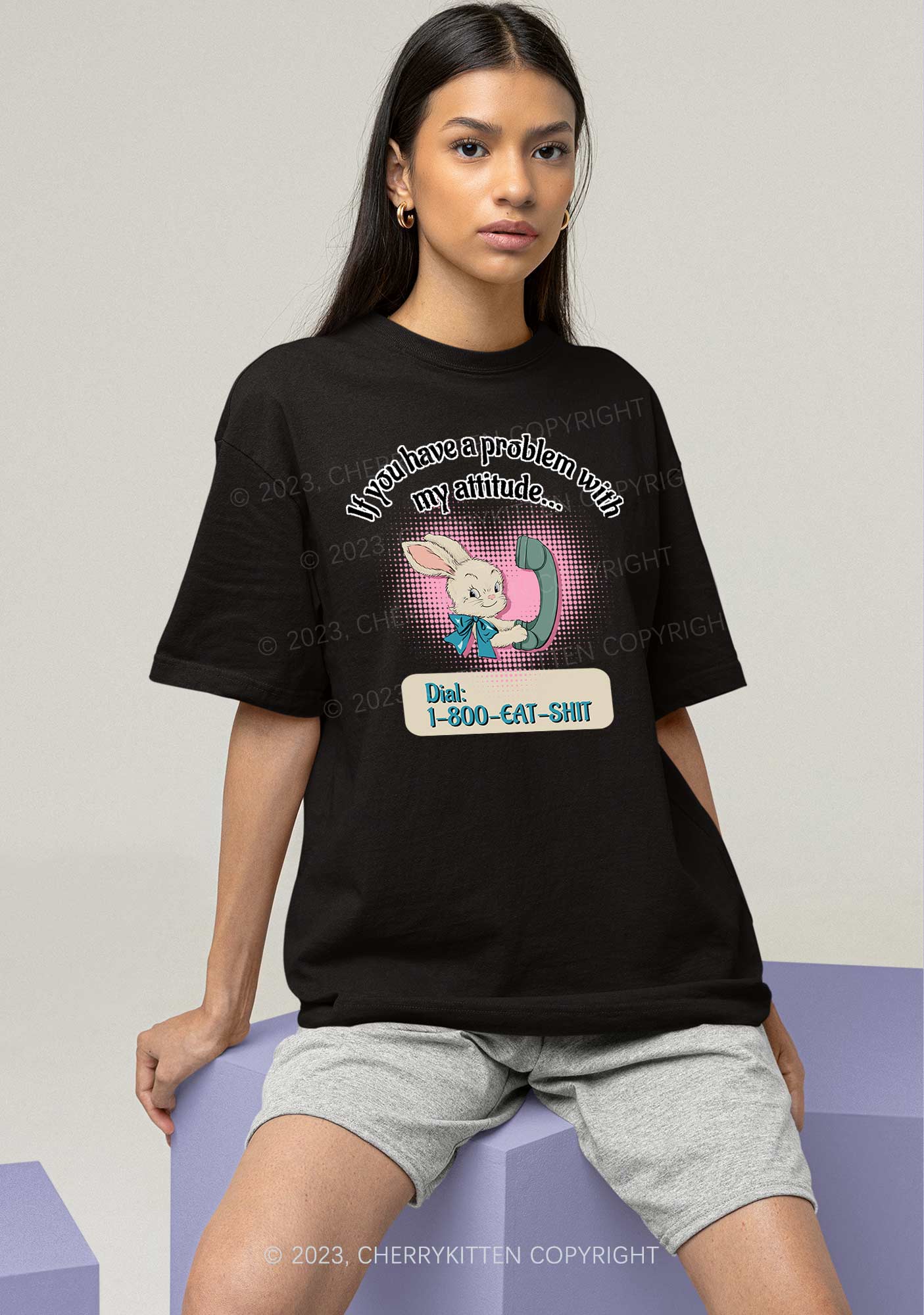 You Have A Problem Y2K Chunky Shirt Cherrykitten