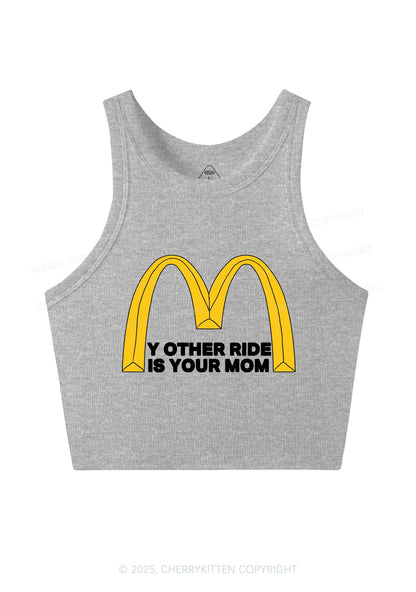 Ride Your Mom Y2K Crop Tank Top Cherrykitten