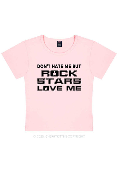 Rock Stars Love Me Y2K Baby Tee Cherrykitten