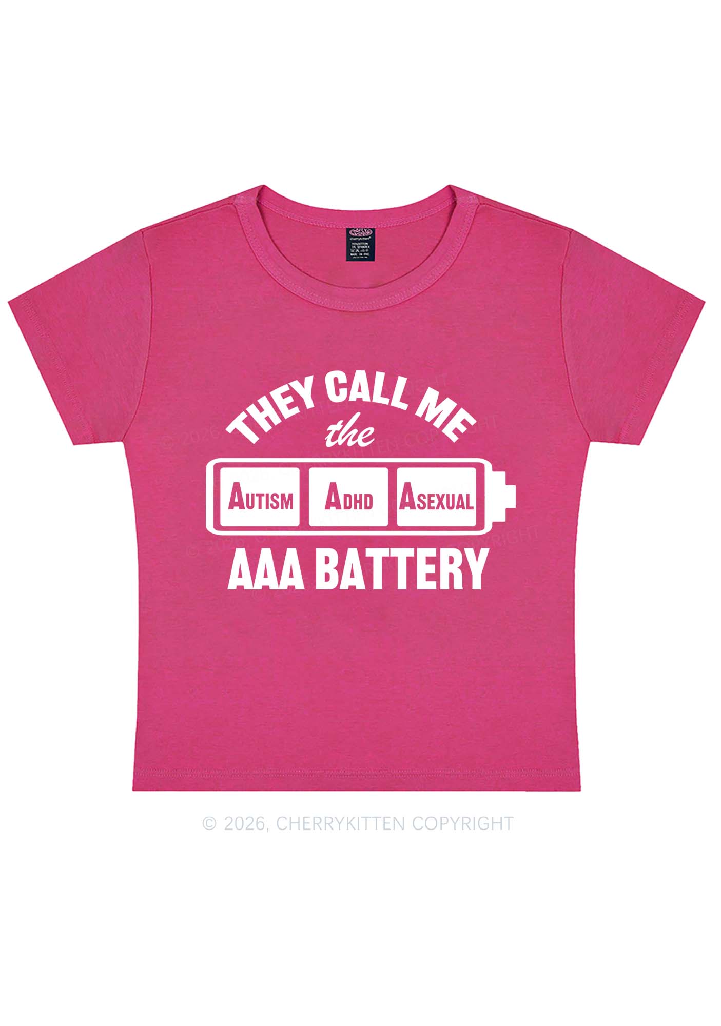 They Call Me AAA Battery Pride Y2K Baby Tee Cherrykitten