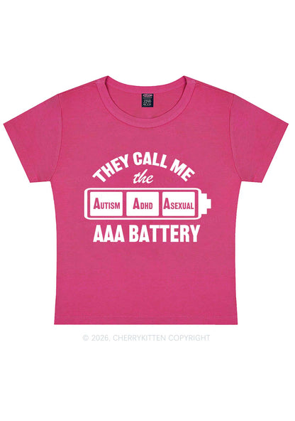 They Call Me AAA Battery Pride Y2K Baby Tee Cherrykitten