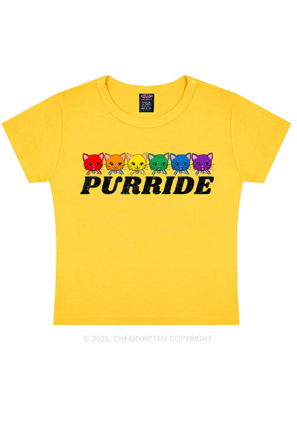 Purride Cat Pride Y2K Baby Tee Cherrykitten