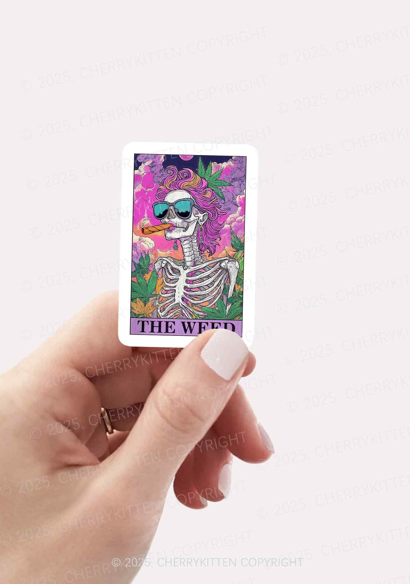The Wxxd Skeleton 1Pc Y2K Sticker Cherrykitten
