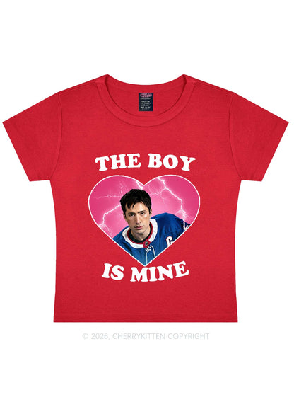 The Boy Is Mine HR Y2K Baby Tee Cherrykitten