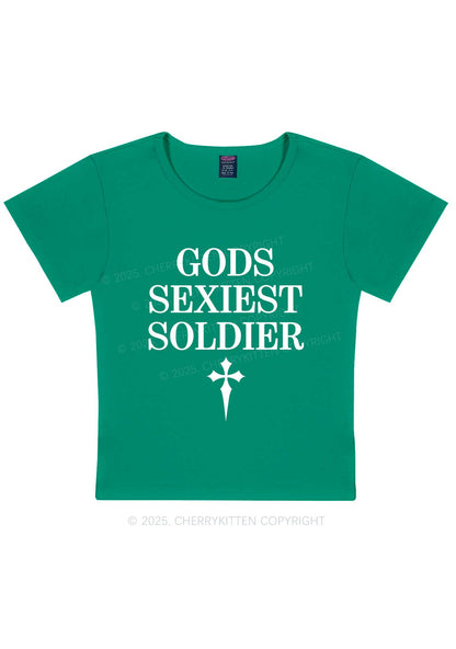 Gods Soldier Y2K Baby Tee Cherrykitten