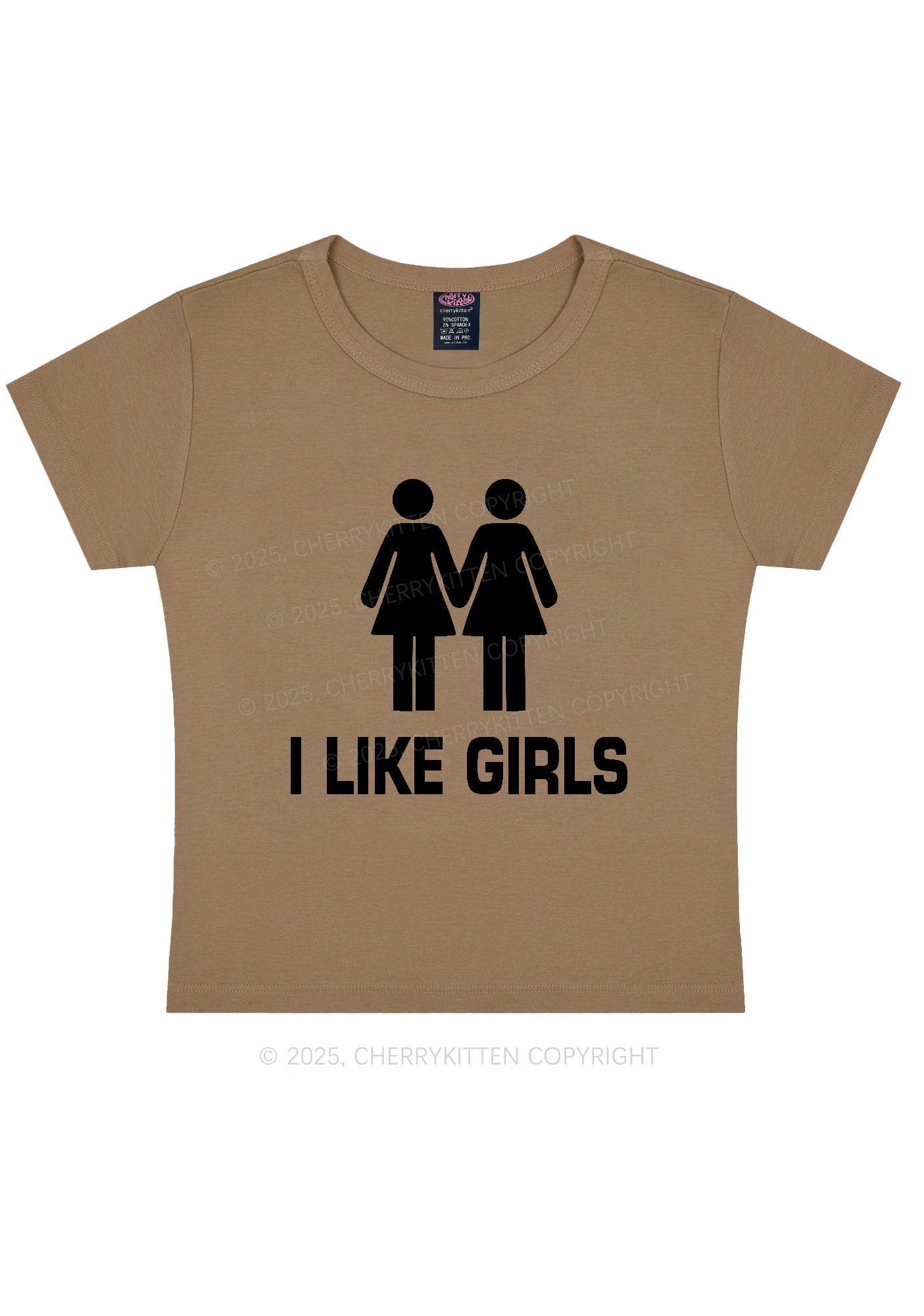 I Like Girls Pride Y2K Baby Tee Cherrykitten