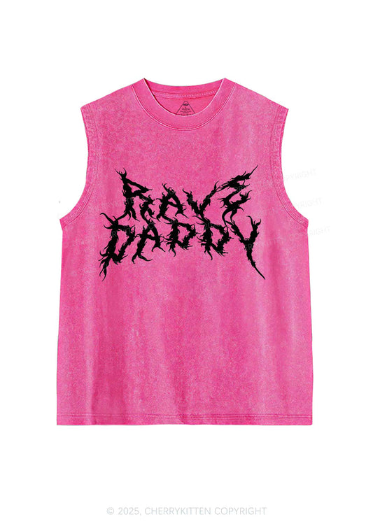 Rave Daddy Y2K Washed Muscle Tank Cherrykitten