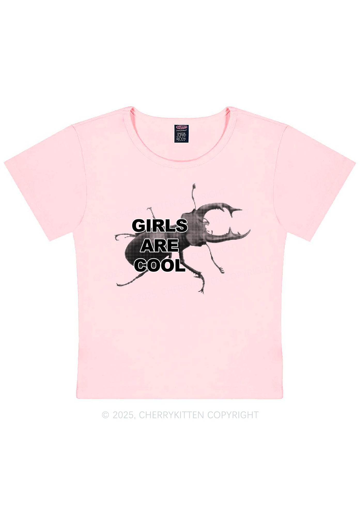 Beetle Girls Are Cool Y2K Baby Tee Cherrykitten