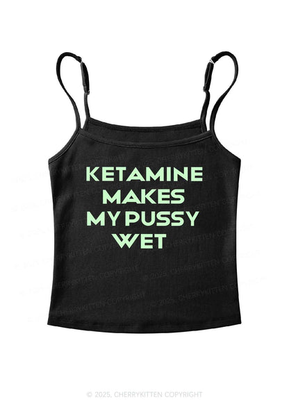 K Makes My Puxxy Wet Y2K Spaghetti Strap Cami Cherrykitten
