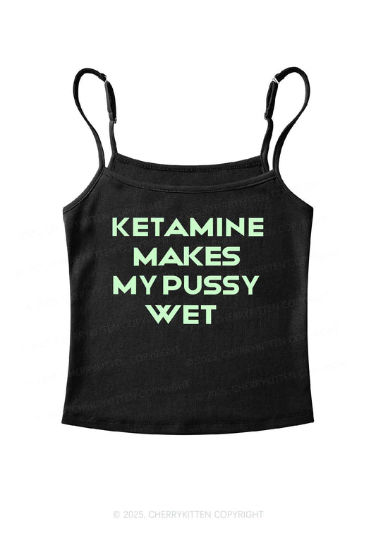 K Makes My Puxxy Wet Y2K Spaghetti Strap Cami Cherrykitten