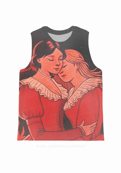 Lover Girls Pride Y2K Mesh Muscle Tank Cherrykitten