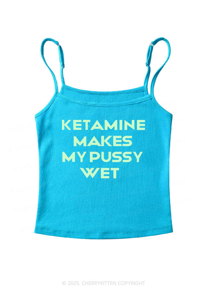 K Makes My Puxxy Wet Y2K Spaghetti Strap Cami Cherrykitten