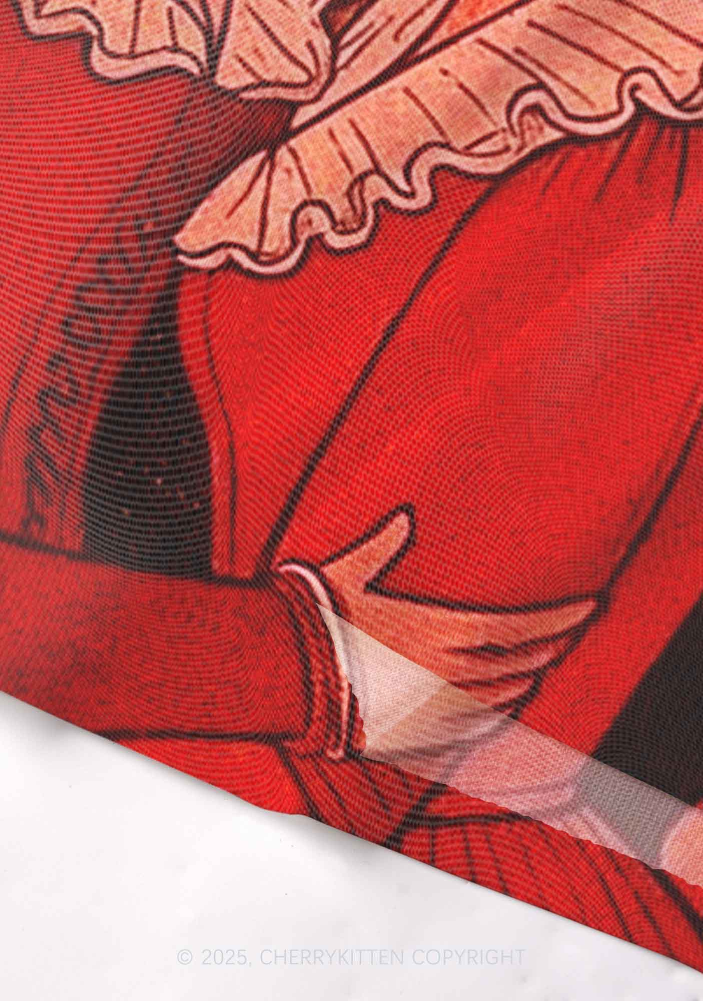 Lover Girls Pride Y2K Mesh Cami Tank Cherrykitten