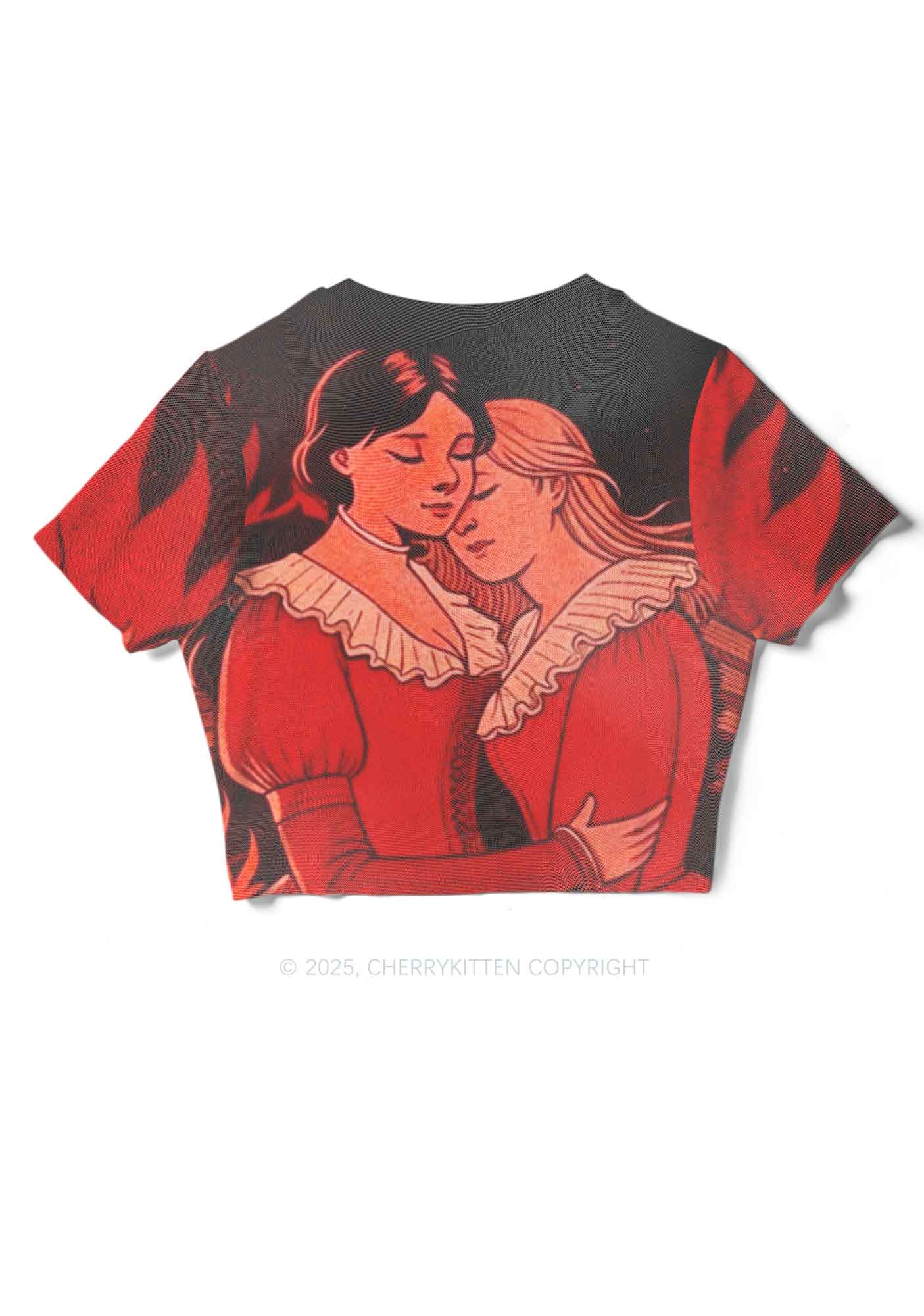 Lover Girls Pride Y2K Mesh Crop Top Cherrykitten