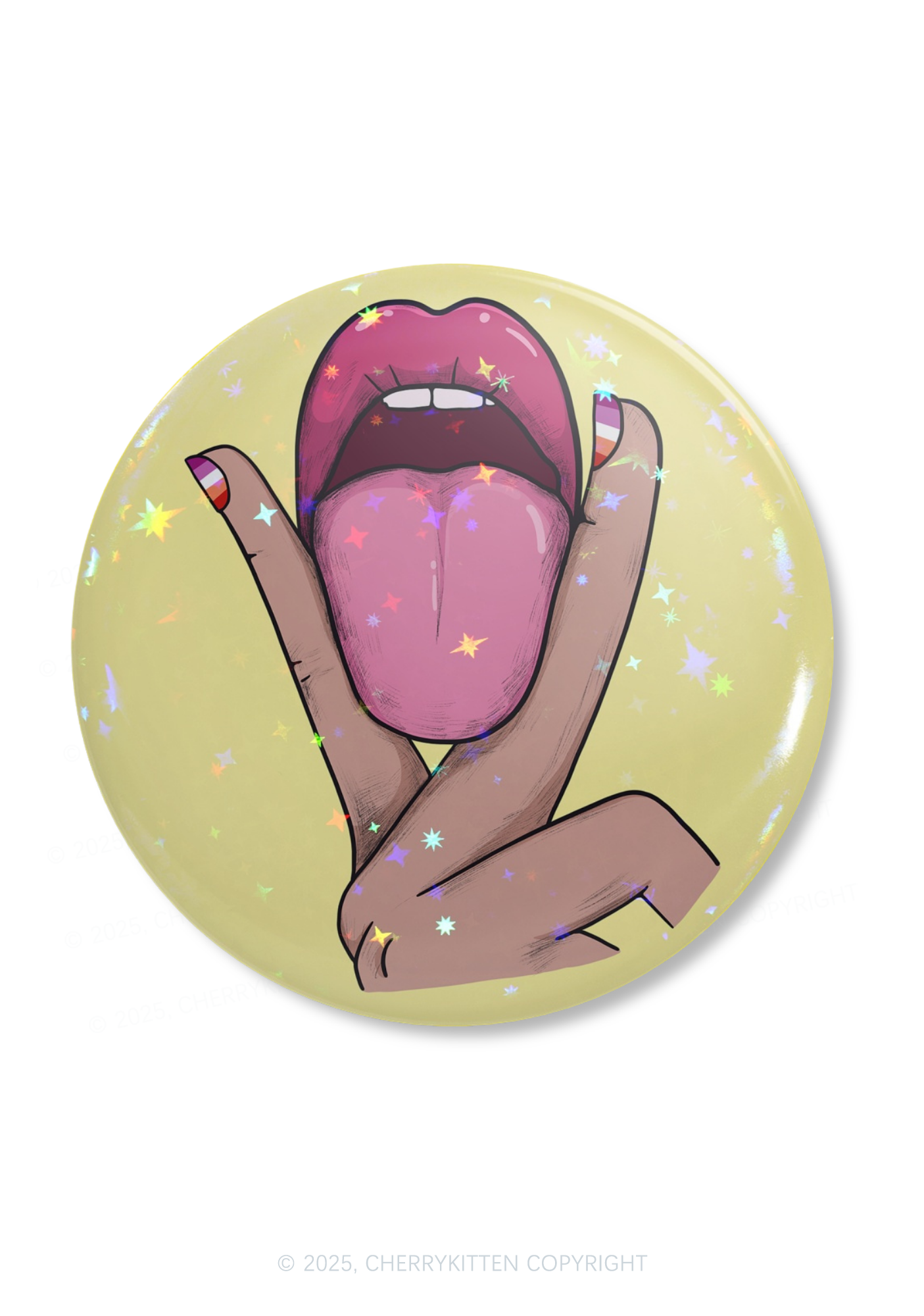 Lesbian Kissing Pride 1Pc Y2K Pin Badge Cherrykitten