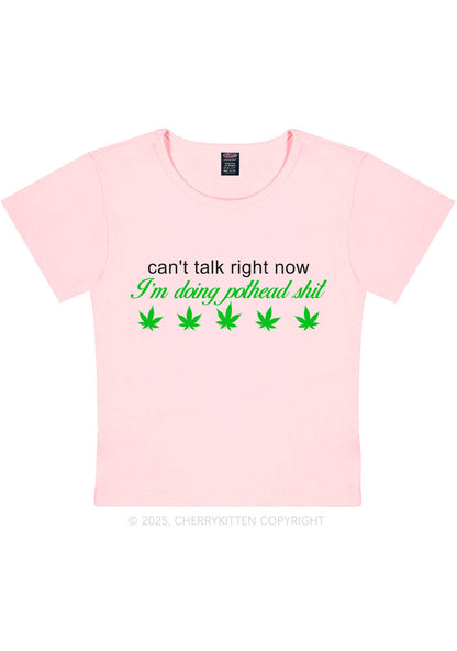 Im Doing Pothead Shxt Y2K Baby Tee Cherrykitten