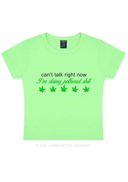 Im Doing Pothead Shxt Y2K Baby Tee Cherrykitten