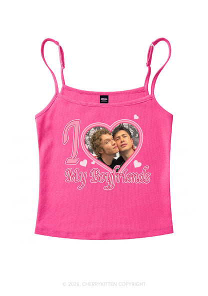I Love My Boyfriends HR Y2K Spaghetti Strap Cami Cherrykitten