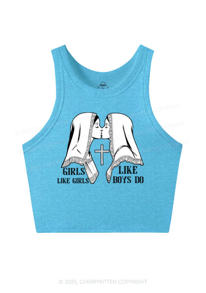 Girls Like Girls Pride Y2K Crop Tank Top Cherrykitten