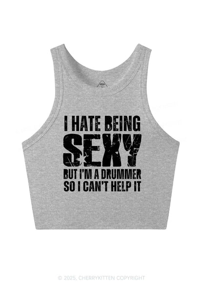 I Hate Being Sexy Y2K Crop Tank Top Cherrykitten