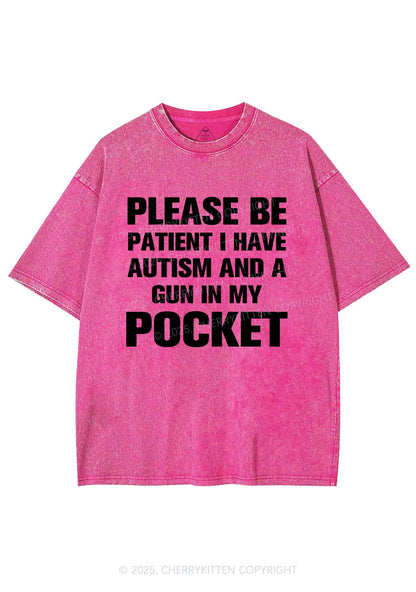 Please Be Patient Y2K Shirts Washed Tee Cherrykitten