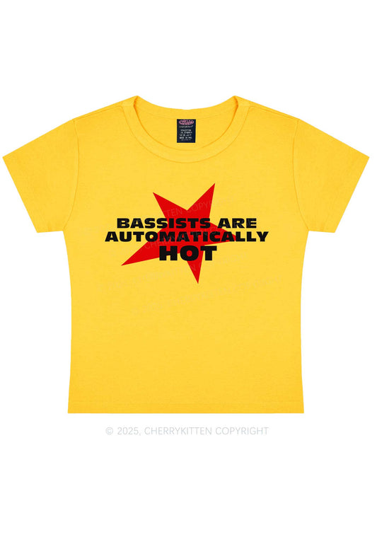 Bassists Are Automatically Hot Y2K Baby Tee Cherrykitten