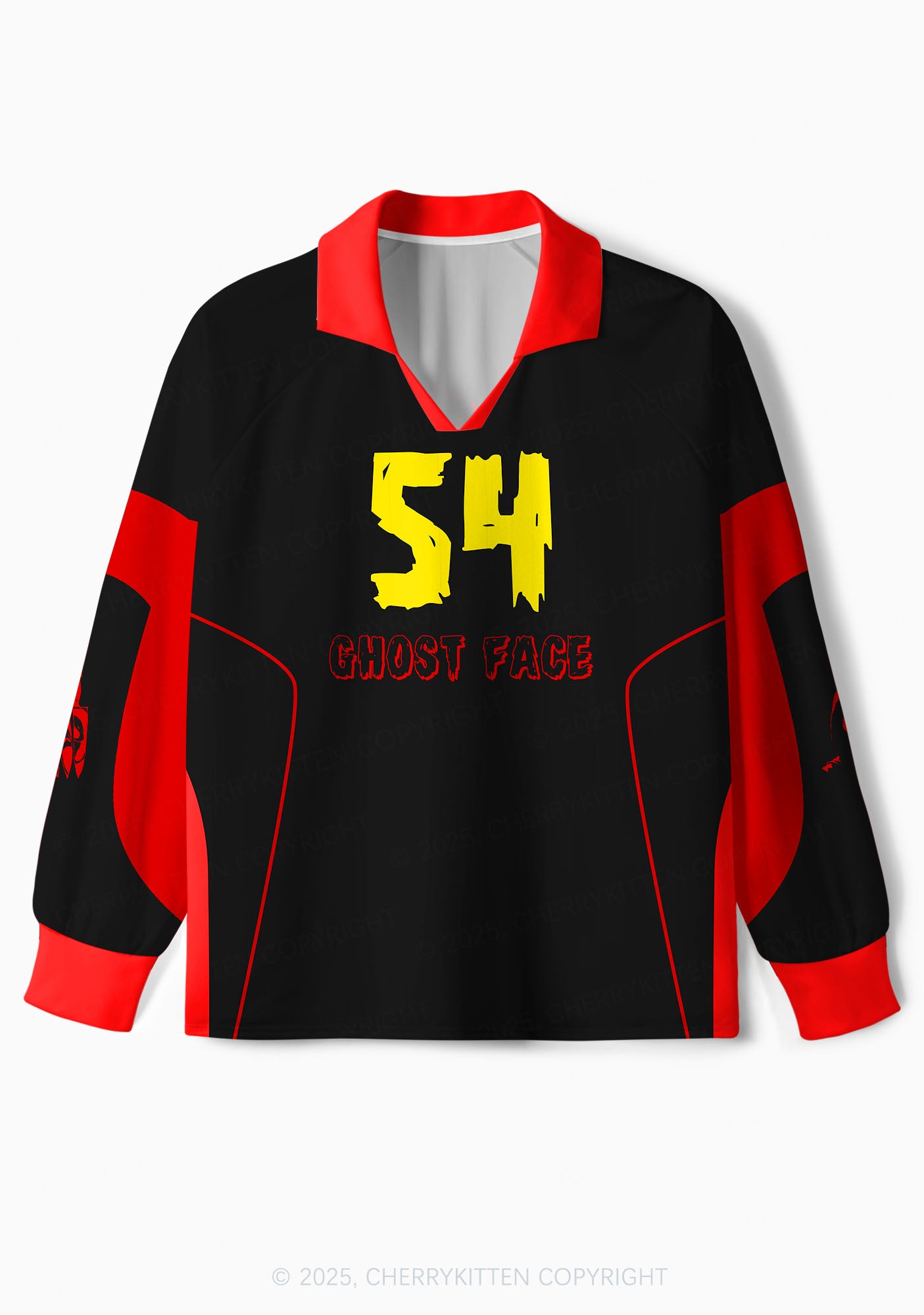 Halloween Custom Horror Ghost Y2K Sport Long Sleeve Jersey Shirts Cherrykitten