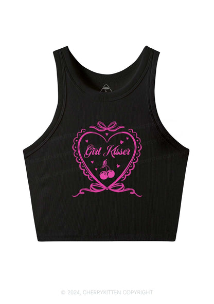 Girl Kisser Y2K Crop Tank Top Cherrykitten
