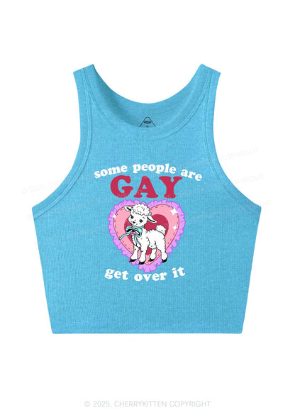 Some People Are Gay Pride Y2K Crop Tank Top Cherrykitten
