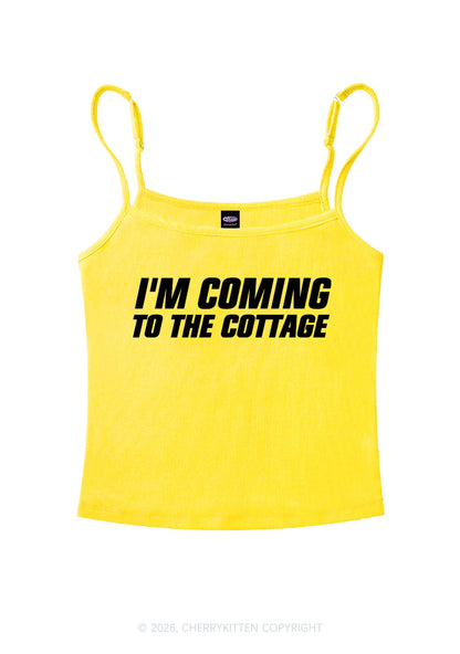 Im Coming To The Cottage HR Y2K Spaghetti Strap Cami Cherrykitten