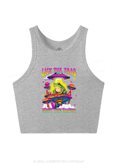 Lick The Toad Y2K Crop Tank Top Cherrykitten