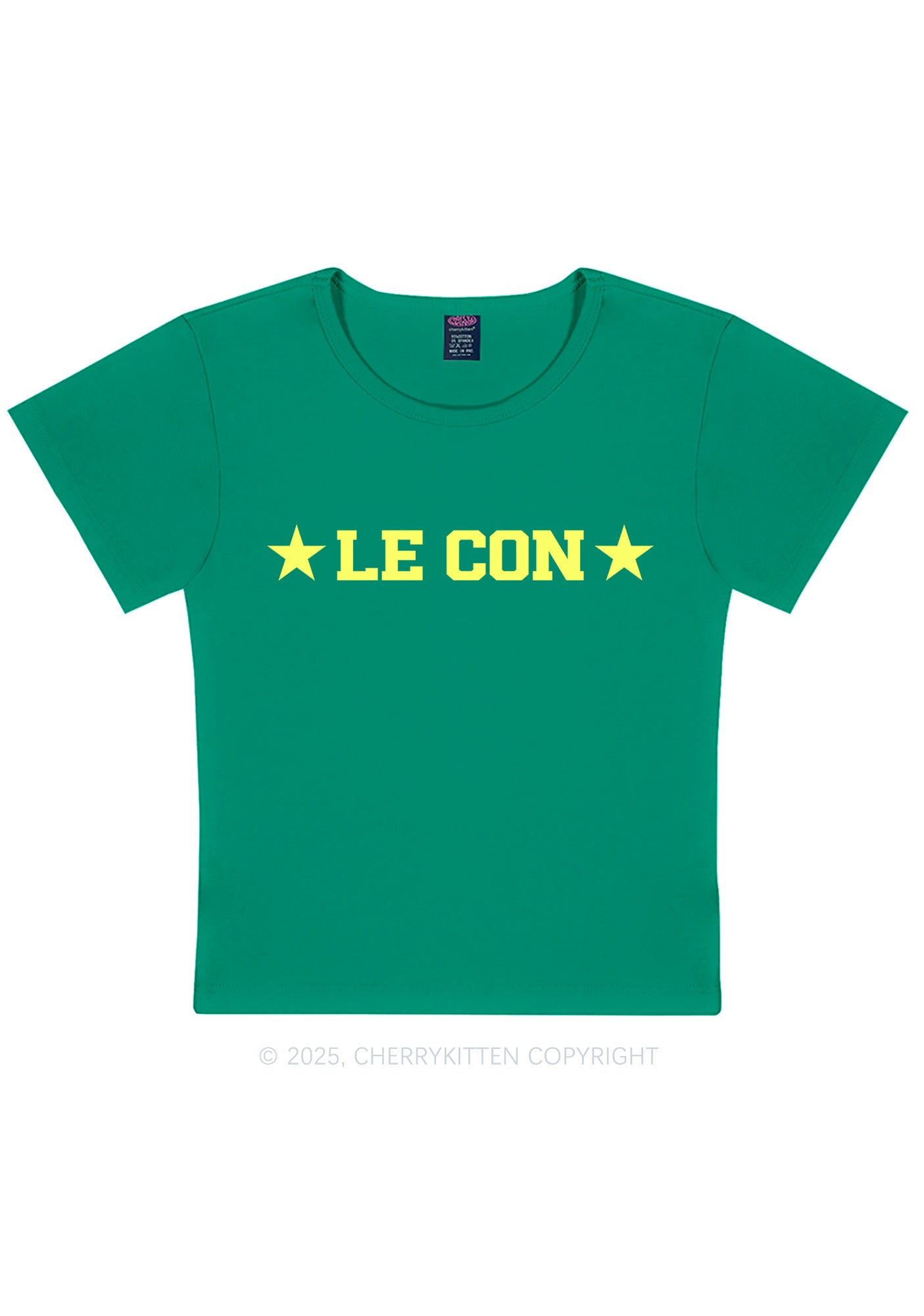 Le Con Y2K Baby Tee Cherrykitten