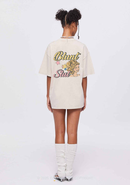 Blunt Slxt Two Sides Y2K Shirts Washed Tee Cherrykitten