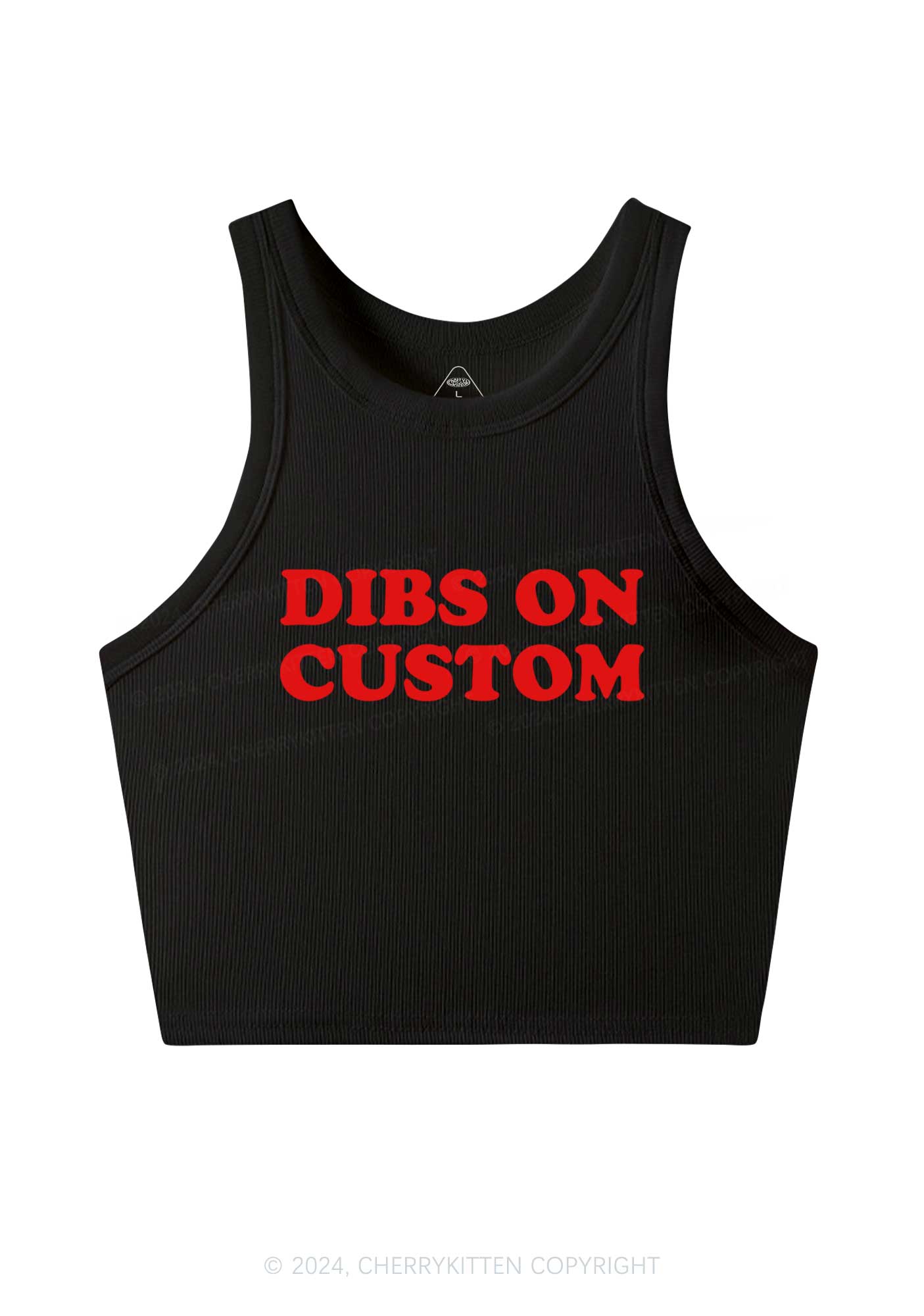 Dibs On Custom Y2K Crop Tank Top Cherrykitten