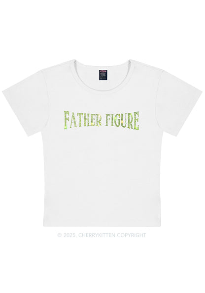 Rhinestone Father Figure Y2K Baby Tee Cherrykitten